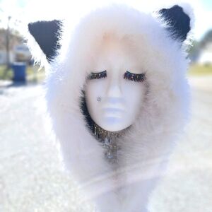 🐈‍⬛️❤️NEW feline fabulousity hoodie scarf- fashion ✨️ ♥️ 😍 🐈‍⬛️💃🤍